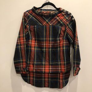 J. Crew plaid blouse